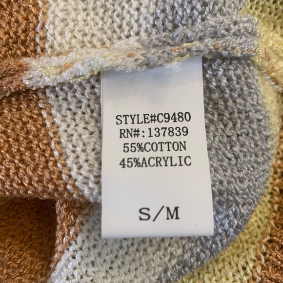 NWT Dreamers Stripe Sweater sz Sm/Med - Picture 6 of 7